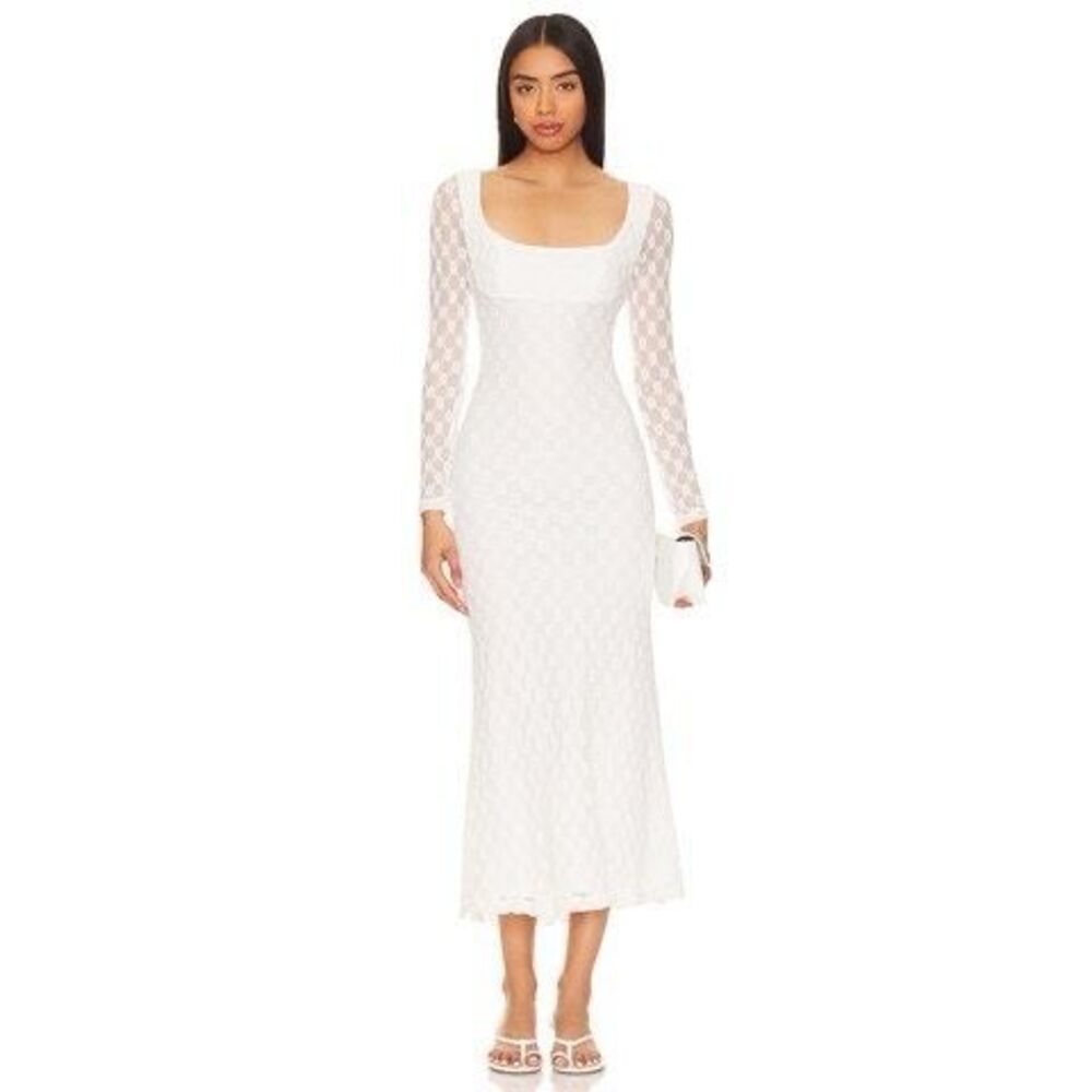 Bardot White Midi Dress